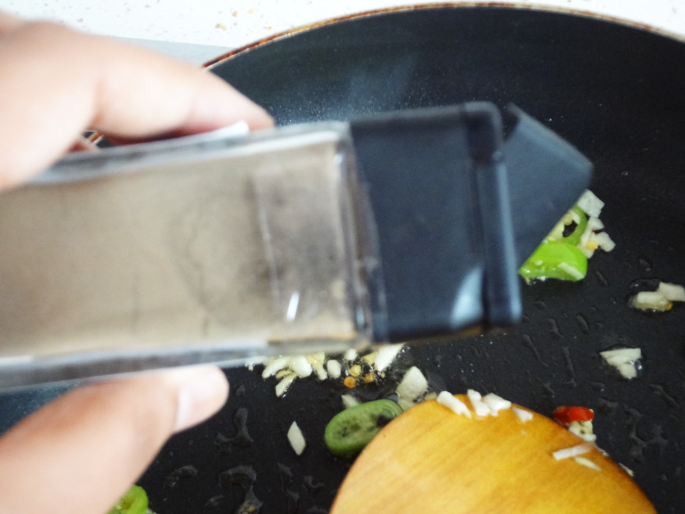 add in the black pepper