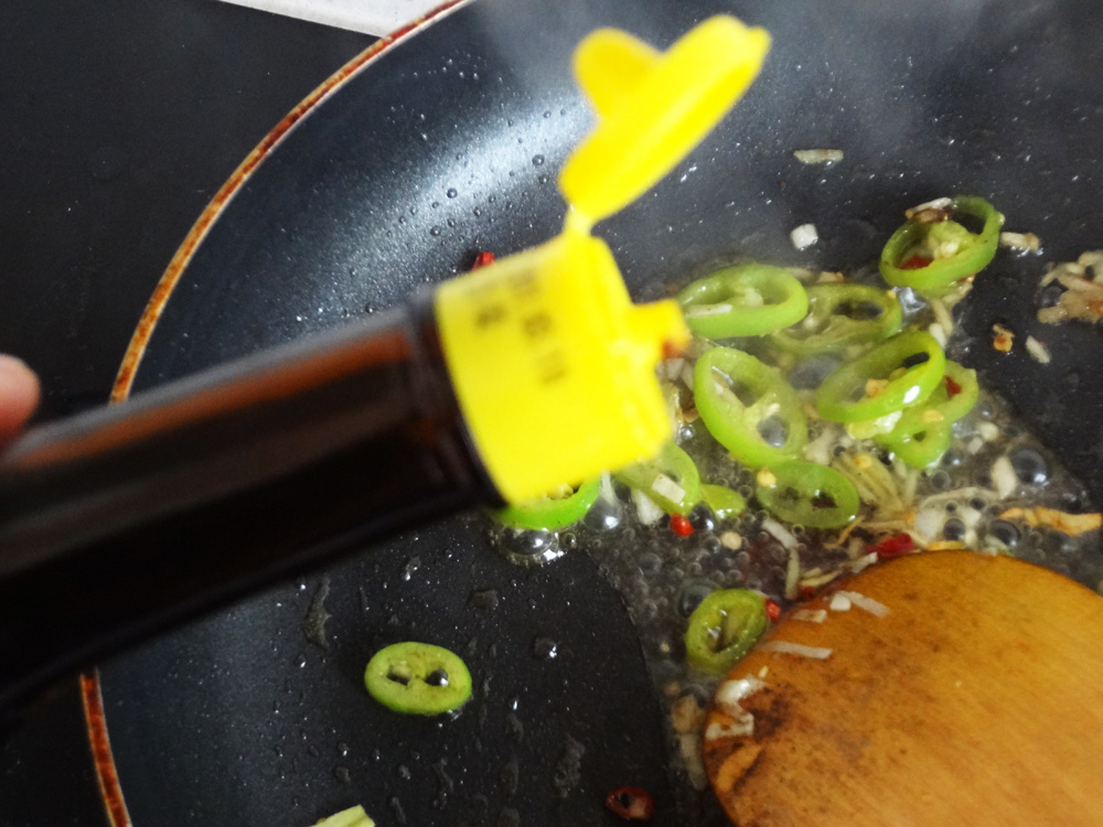 healthy dose of soya sauce